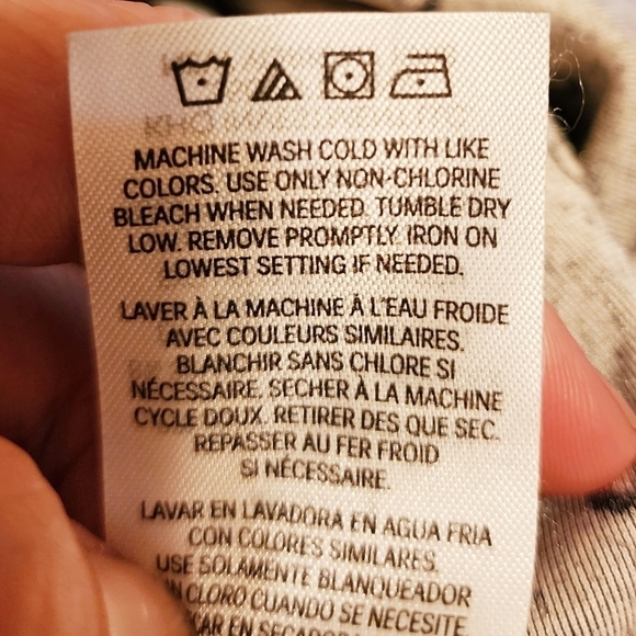 Calvin Klein Black Velvet Velour Dress Girl's XL 16 Short Sleeve Dot Logo Print - Picture 5 of 5